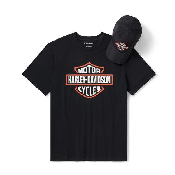 FALL 2026 Harley-Davidson Bar & Shield sada pánské tričko + kšiltovka - 96494-26VM