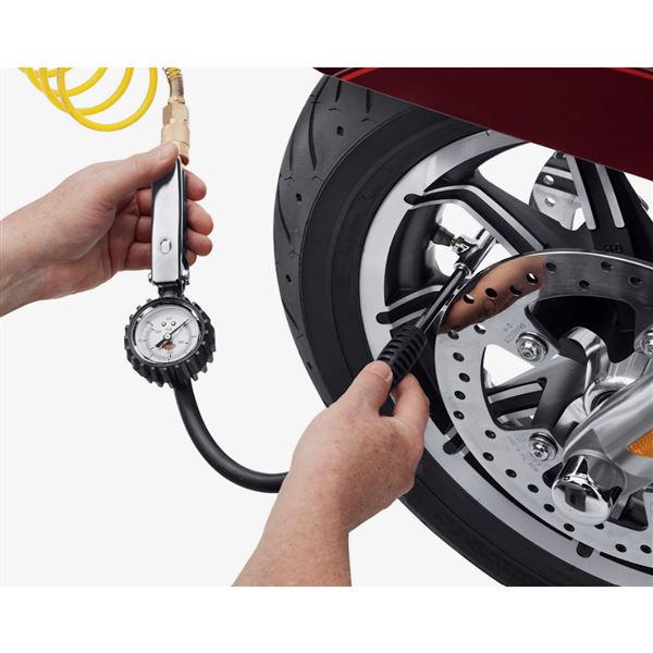Harley-Davidson tlakoměr s plnicí pistolí na pneumatiky – 12700096A