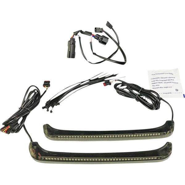 Dual Color Sequential Low Profile Saddlebag Lights