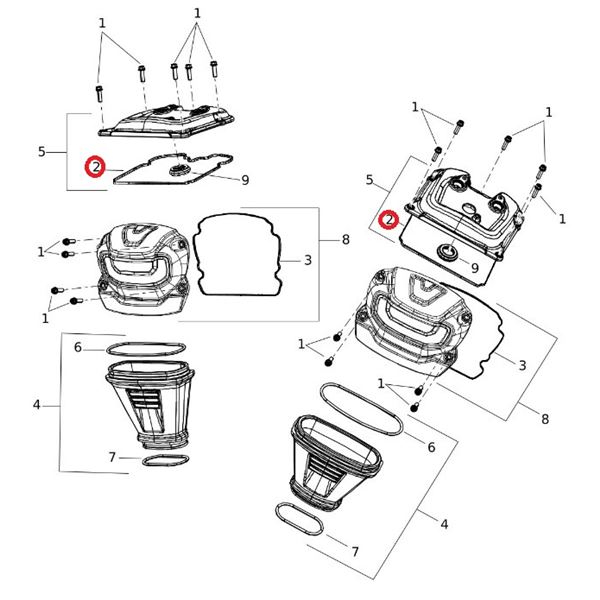 ROCKER ARM COVER GASKET / 25700929 – těsnění krytu vačkových pák (rocker arm cover)