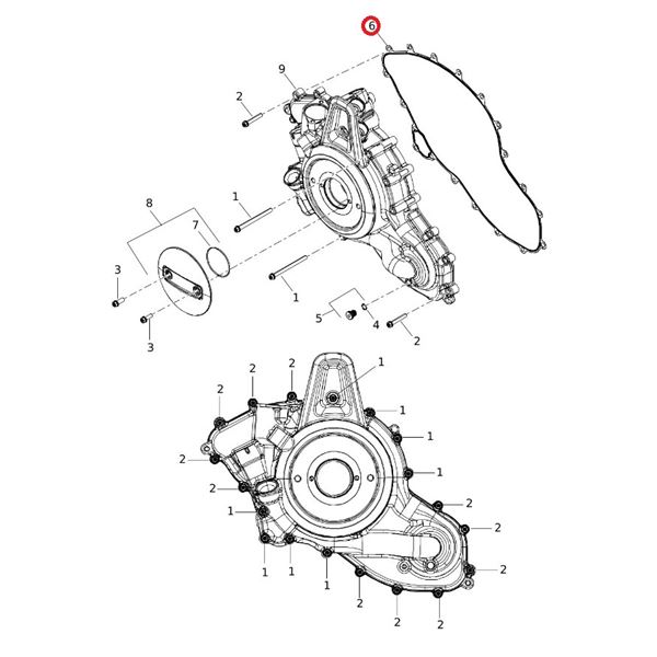 CRANKCASE GASKET / 25700981 – těsnění klikové skříně (Pan America)