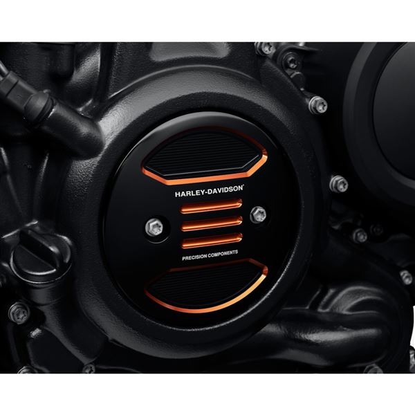 Harley-Davidson kryt záslepky alternátoru Adversary – černo-oranžový – 25701164