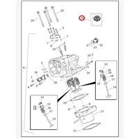 Sada těsnění vrchní část motoru Pan Am, Sportster - 25701423