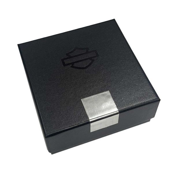 Harley-Davidson® Pánský náramek Cuff 9″ – kůže a nerezová ocel 34B00203