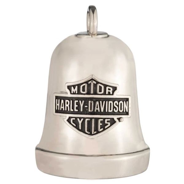 Harley-Davidson zvonek Guardian Ride Bell – #1 Willie G Skull – Stříbrná – 34M00324