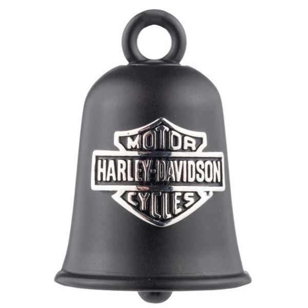 Harley-Davidson zvonek Guardian Ride Bell – Pave Crystal Willie G Skull – Černá – 34M00329