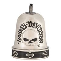 Harley-Davidson zvonek Guardian Ride Bell – Willie G Skull – Stříbrná – 34M00332