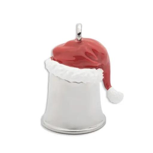 Harley-Davidson zvonek Guardian Ride Bell – Santa Hat – Stříbrná/Červená – 34M00345