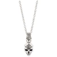 Pánský náhrdelník s přívěskem Skull & Bar & Shield 34N00281
