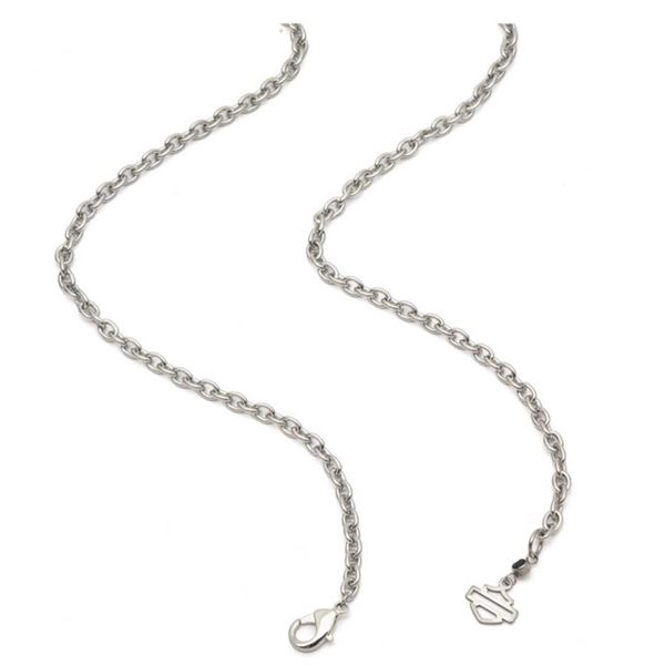 Pánský náhrdelník s přívěskem Skull & Bar & Shield 34N00281