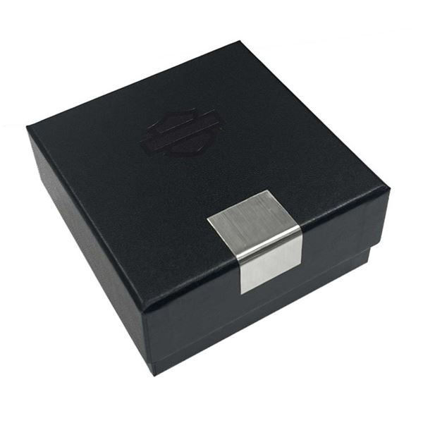 Pánský náhrdelník Harley-Davidson s přívěskem Open Bar & Shield 34N00283