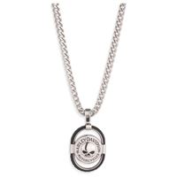 Harley-Davidson pánský náhrdelník s příveskem Willie G Skull – Stříbrná – 34N00340