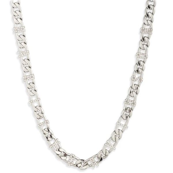 Harley-Davidson dámský náhrdelník Pave Crystal Script – Stříbrná – 34N00342