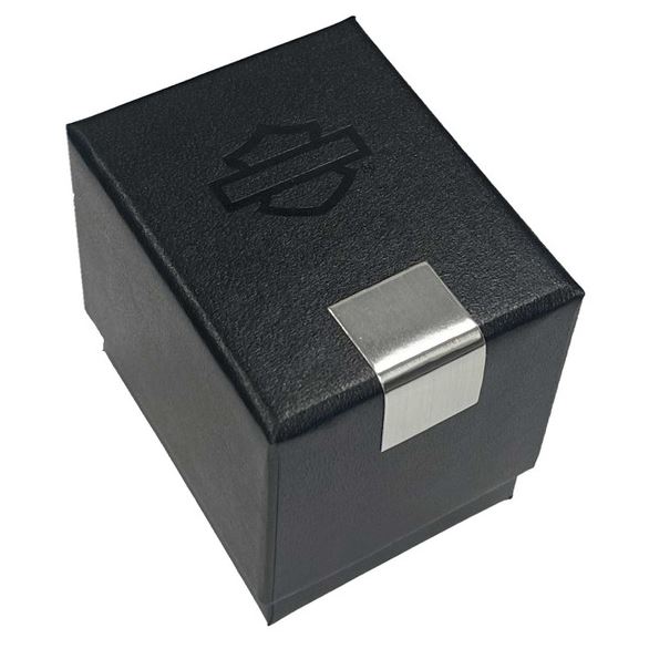 Pánský prsten Harley-Davidson Bar & Shield Steel Cable  Band Ring