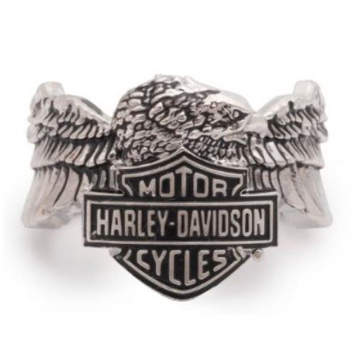 Harley-Davidson pánský prsten Flying Eagle – Stříbrná – 34R0069
