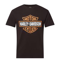 2026 ARRIVAL HD B&S ORANGE LOGO ON BLACK / 40294854 – pánské černé tričko