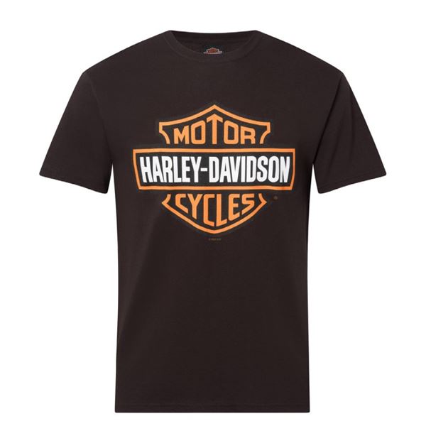 2026 ARRIVAL HD B&S ORANGE LOGO ON BLACK / 40294854 – pánské černé tričko