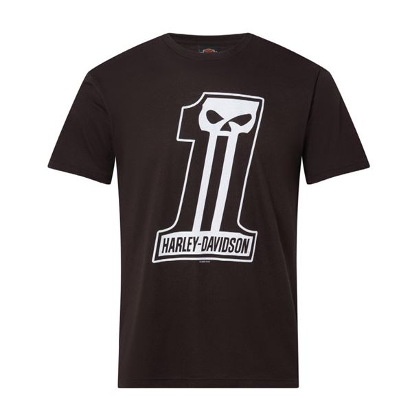 2026 ARRIVAL HD 1 SKULL T‑SHIRT BLACK / 402948580 – pánské černé tričko