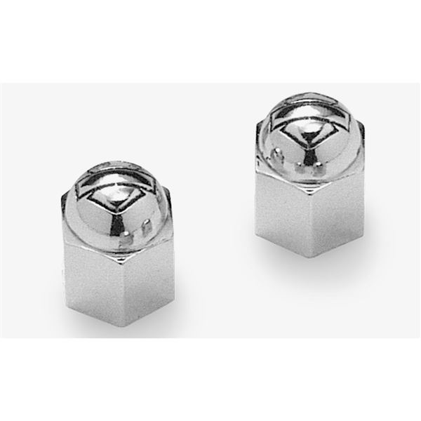 Harley-Davidson čepičky ventilků Bar & Shield, tvar klobouková matice – chrom – 41148-98