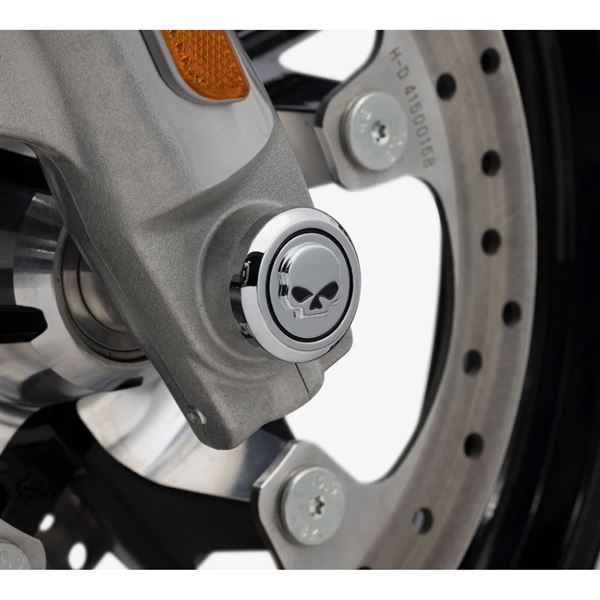 Willie G Skull Front Axle Nut Covers 43000318