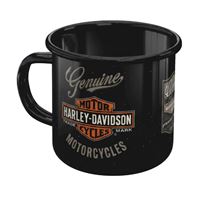 Harley-Davidson emailovaný hrnek černý – 43234