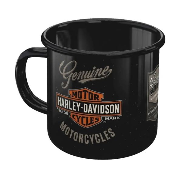 Harley-Davidson emailovaný hrnek černý – 43234
