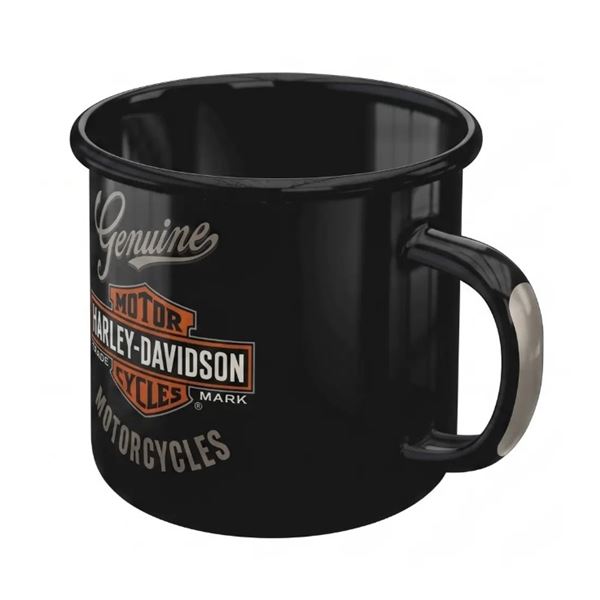 Harley-Davidson emailovaný hrnek černý – 43234