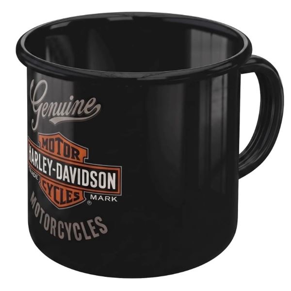 Harley-Davidson emailovaný hrnek černý – 43234