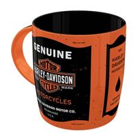 Harley-Davidson Motor Oil hrnek – Oranžový/Černý – 43413