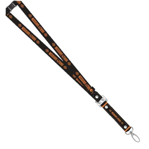 2026 ARRIVAL HARLEY‑DAVIDSON POLYESTER LANYARD / 4412 – klíčenka na krk
