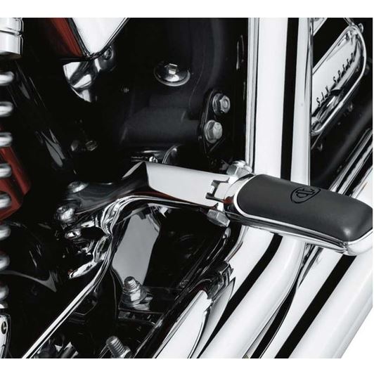 Harley-Davidson® Chrome Passenger Footpeg Support Kit, Fits Dyna Models 49249-06