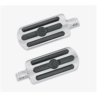 Chrome and Rubber velké stupačky – Chrom/Černá guma – 50130-95A