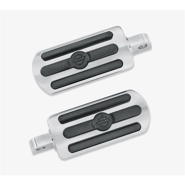 Chrome and Rubber velké stupačky – Chrom/Černá guma – 50130-95A