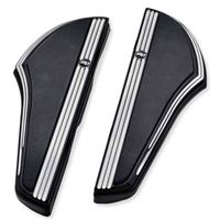 Harley-Davidson® Defiance Rider Footboard Kit Black Anodized Machine Cut 50500798