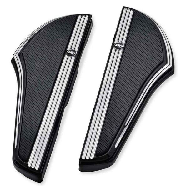 Harley-Davidson® Defiance Rider Footboard Kit Black Anodized Machine Cut 50500798