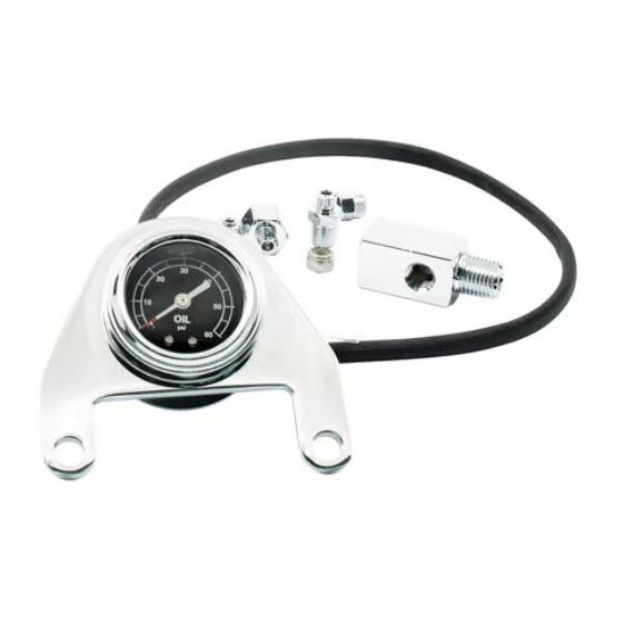 Měřidlo tlaku oleje na rocker box chrome - 515322