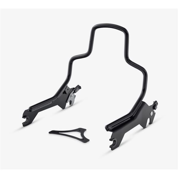 Krátký Hold Fast sissy bar v lesklé černé - 52300441