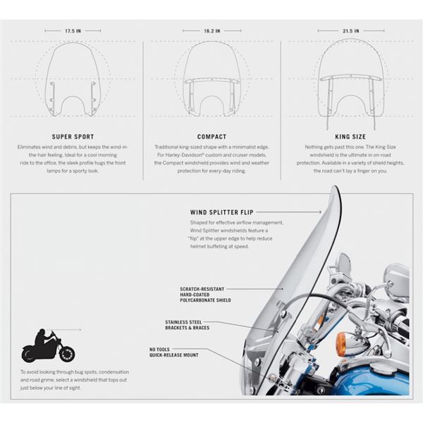 Odnímatelný plexi štít 19" LIGHT SMOKE - 57301-06