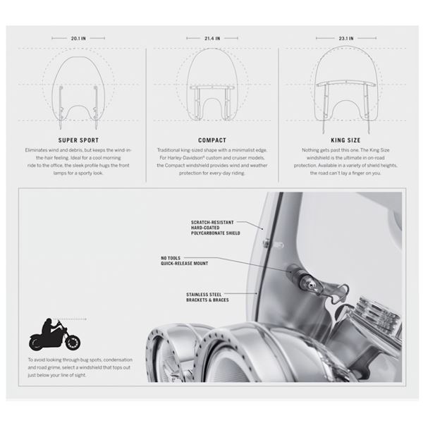 Odnímatelný plexi štít 19" LIGHT SMOKE - 57301-06