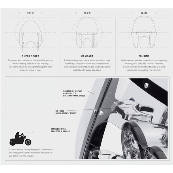 Odnímatelný plexi štít 19" LIGHT SMOKE - 57301-06