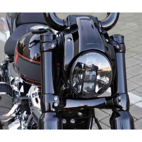 Lesklé černé kryty vidlice Breakout 18 - 61-74-100