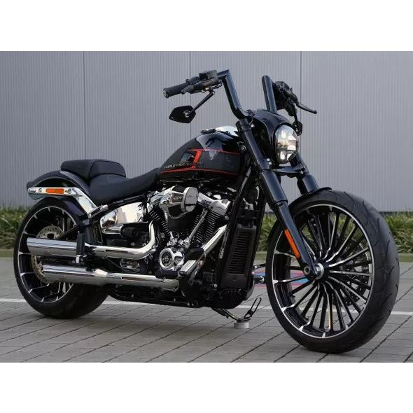 Lesklé černé kryty vidlice Breakout 18 - 61-74-100