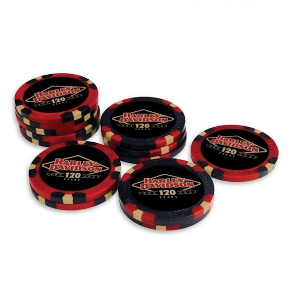 Poker chips 120th Anniversary 