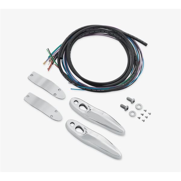 Harley-Davidson Rear Turn Signal & License Plate Relocation Kit – Chrome, 67800802B