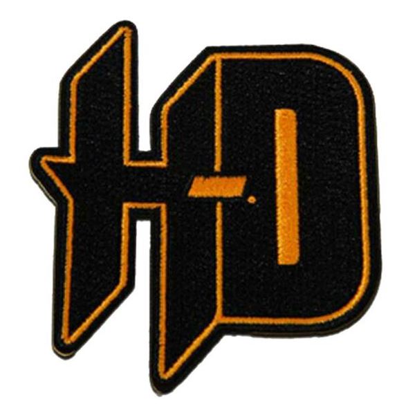 Nášivka Harley-Davidson H-D Black & Orange – 6,7 × 7,6 cm  – 682608011901
