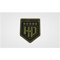 Harley-Davidson H-D Green Shield nášivka – Zelená/Černá – 682608012885
