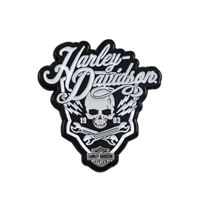 Harley-Davidson Bolts n' Doodads odznak – Černá/Bílá – 682608015602