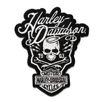 Harley-Davidson Bolts n' Doodads nášivka – Černá/Bílá – 682608015770