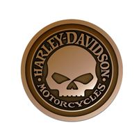 Harley-Davidson Leather Willie G nášivka – Hnědá/Béžová – 682608015961