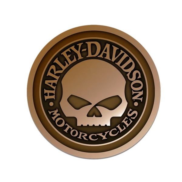Harley-Davidson Leather Willie G nášivka – Hnědá/Béžová – 682608015961